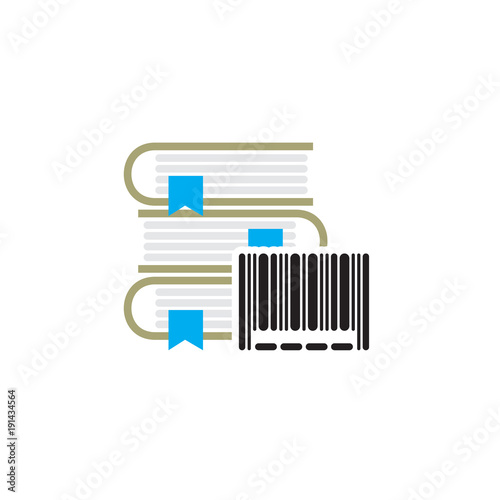 Barcode Book Logo Icon Design