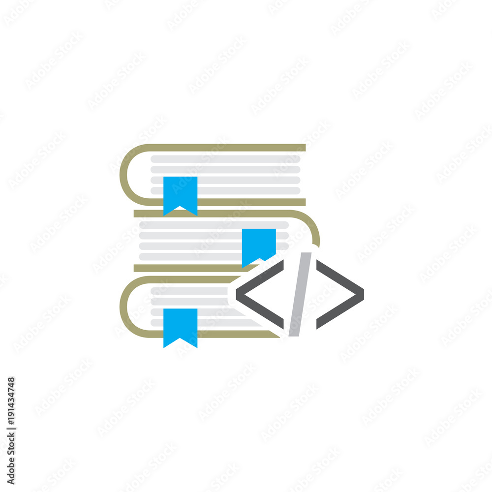 Code Book Logo Icon Design Code Book Logo Icon Design