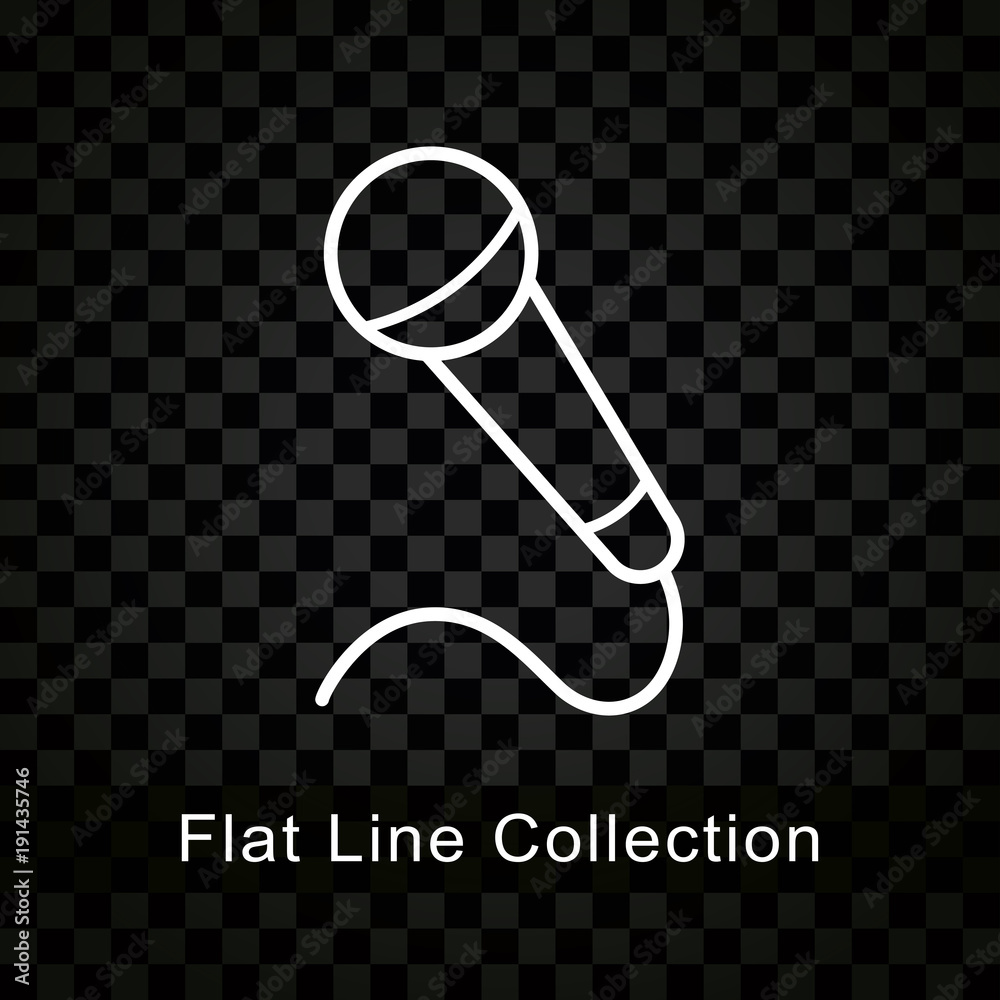 microphone icon on checkered background