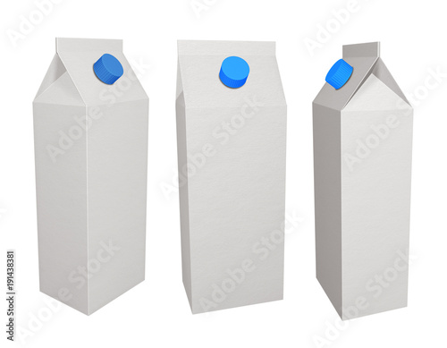 Carton boxes for milk