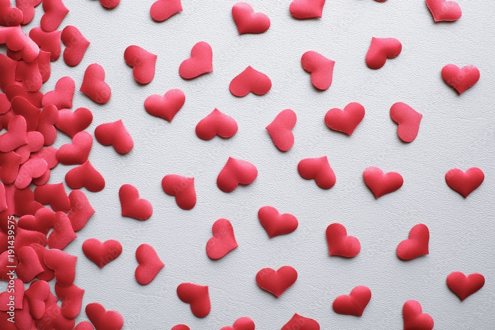Valentines day background with red hearts. copy space Valentines day background with red hearts. copy space