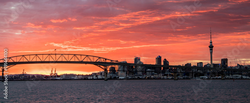 Auckland Harbour Bridge Sunrise