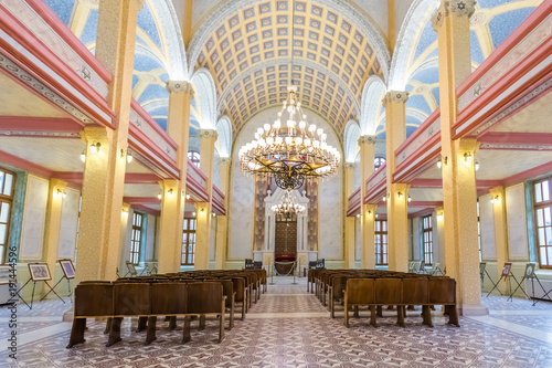 Interior view of Grand Synagogue of Edirne,Turkey photo