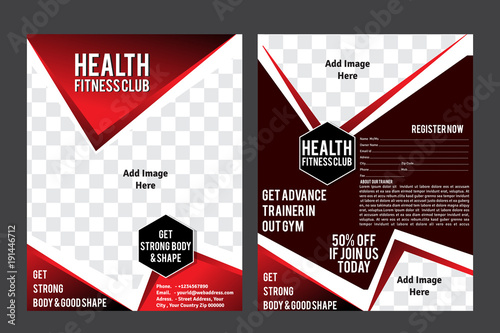 Health Fitness Club Flyer Template photo