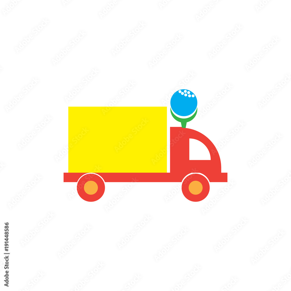 Golf Delivery Logo Icon Design Golf Delivery Logo Icon Design