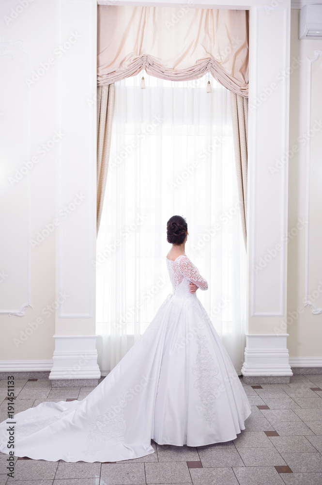 Beautiful bride in hall