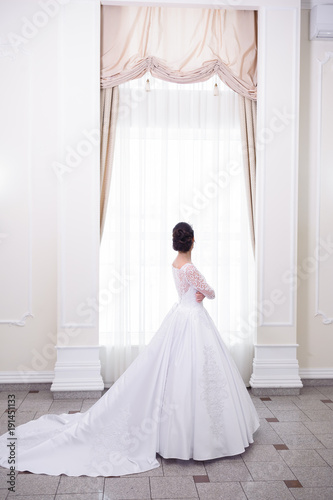 Beautiful bride in hall