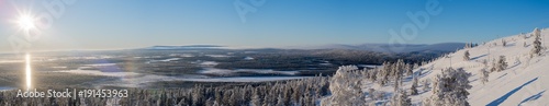 Winter panorama at Levi Finland © Kati