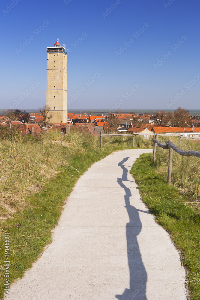West-Terschelling and Brandaris lighthouse on Terschelling