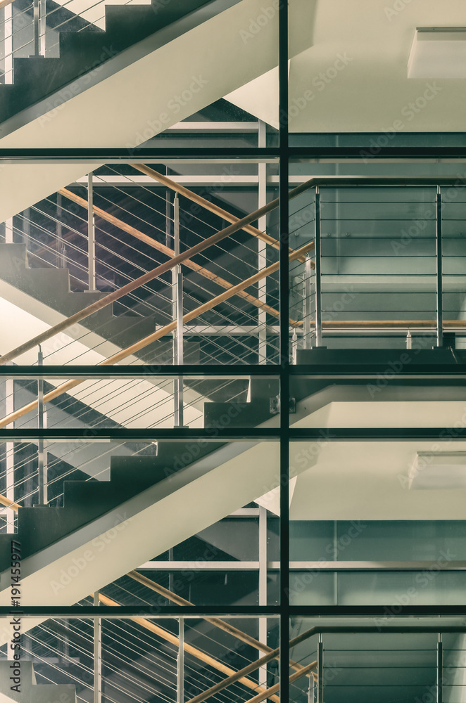 BUILDING - Staircase in a modern residential building