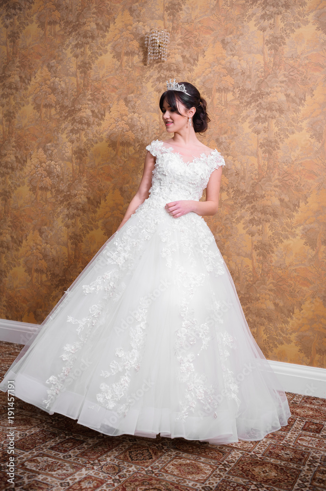 Beautiful bride in wedding dress Beautiful bride in wedding dress