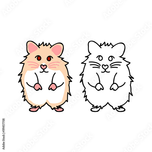 Cute Red Eyes Hamster