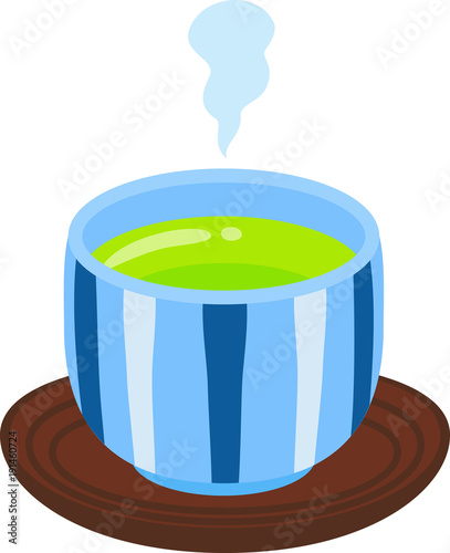 湯呑みに入った緑茶