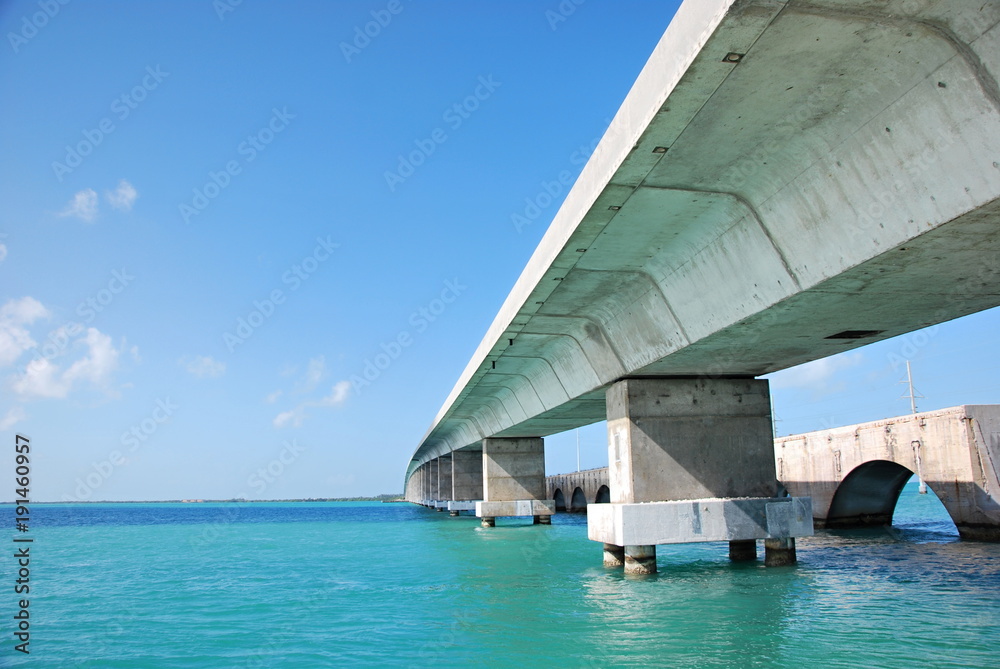 Naklejka premium Along Overseas Highway