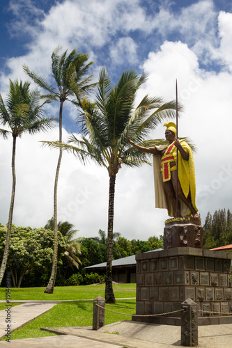 Statue von King Kamehameha I in Kapaau auf Big Island, Hawaii, USA. photo