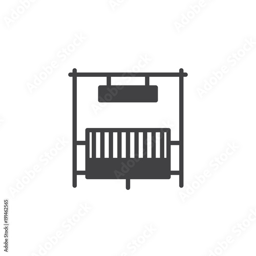 Ranch gate icon vector, filled flat sign, solid pictogram isolated on white. Symbol, logo illustration.