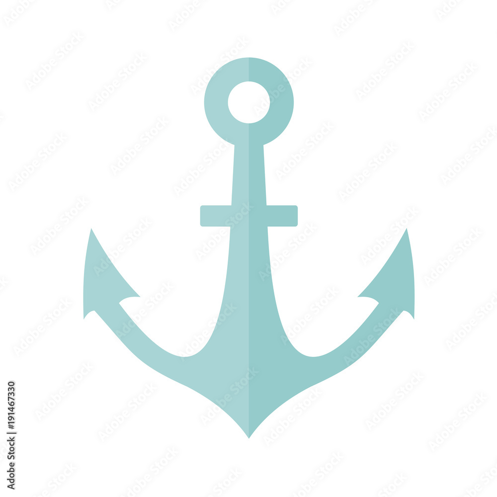 Simple Marine Anchor Illustration