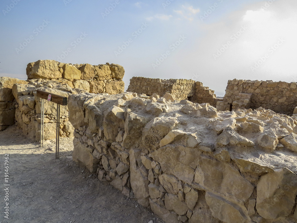 Masada, Israel,   Masada - ancient fortress in the south-west coast of the Dead Sea in Israel.