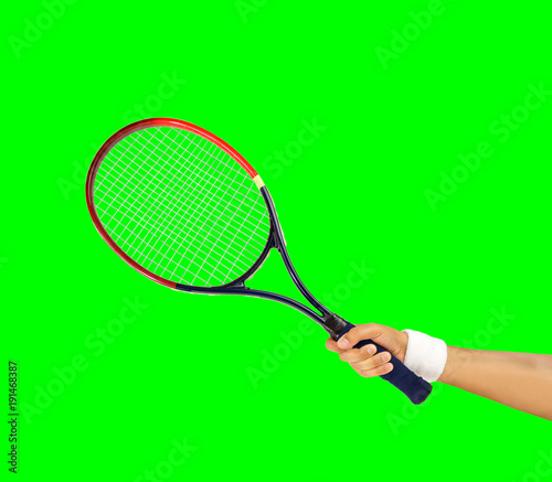  tennis racket with chrome key © cunaplus