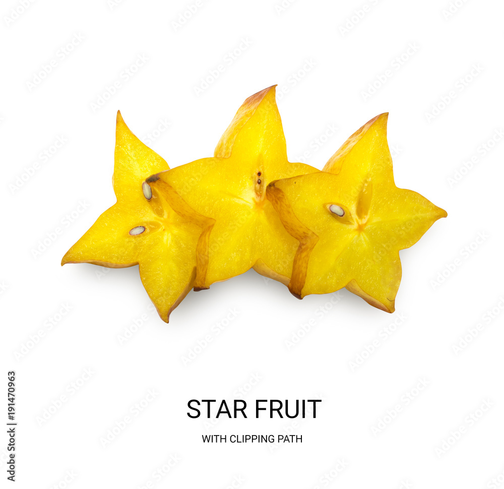 Carambola, Starfruit or Star Fruit Carambola, Starfruit or Star Fruit