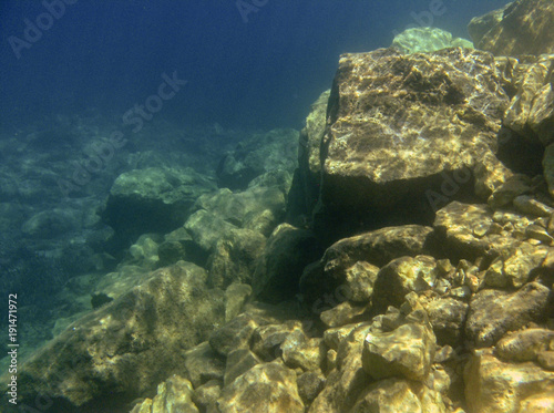 Fototapeta Naklejka Na Ścianę i Meble -  Underwater landcape in Hvar croatia