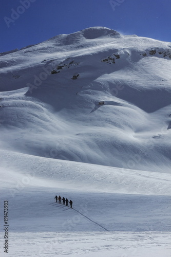 Skitourenparadies Bivio,
Aufstieg zum Piz dal Sasc 2720m photo