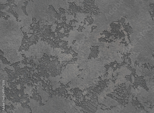 Fototapeta Dark gray seamless venetian plaster background stone texture