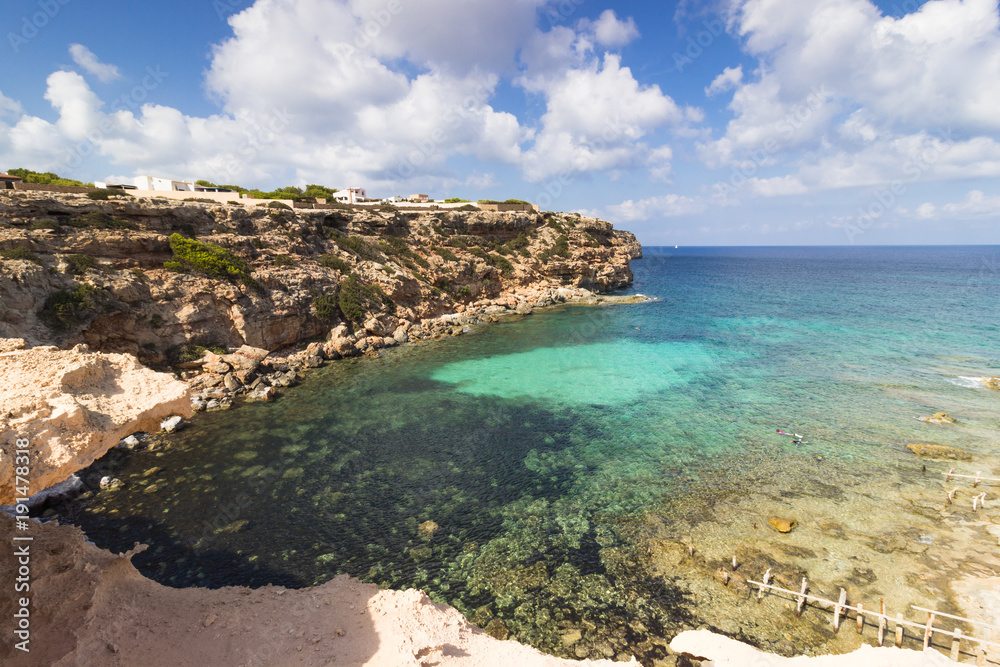 formentera, baleares, cala en baster formentera, baleares, cala en baster