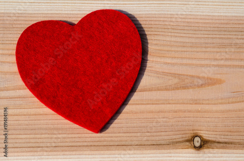 Saint Valentine: a big heart, to tell you I love you.