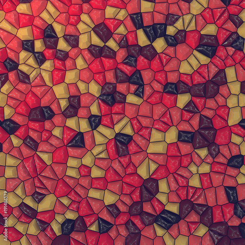 Colored scratched abstract surface pattern. 3d rendering
