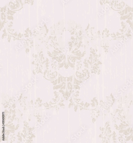 Damask pattern texture Vector. Royal fabric background. Luxury background decor complete pink colors