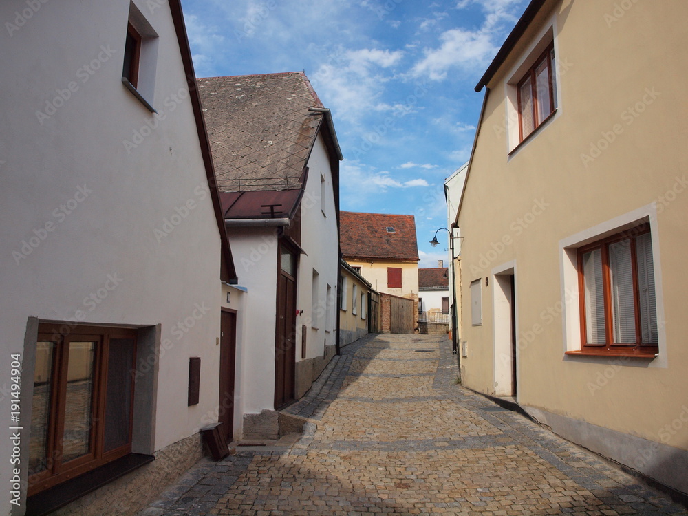 Obraz premium Alley in Historic Centre of Telc