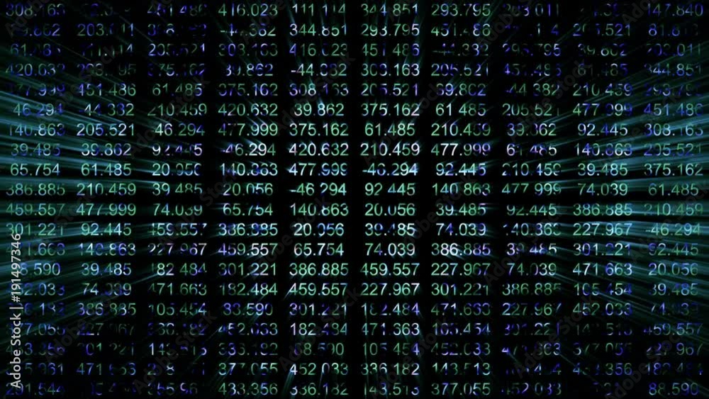 Streaming financial stock ticker (Loop).