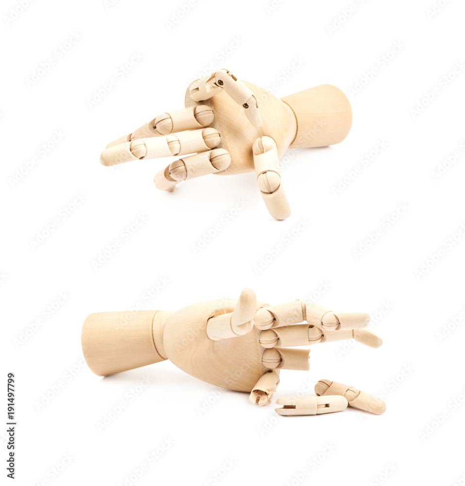 Wooden joint model of hand Wooden joint model of hand