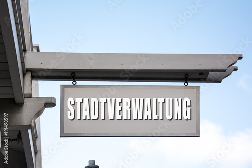 Schild 267 - Stadtverwaltung