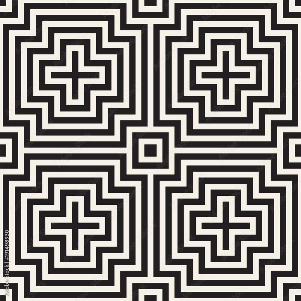 Vector seamless stripes pattern. Modern stylish texture with monochrome trellis. Repeating geometric grid. Simple lattice design.