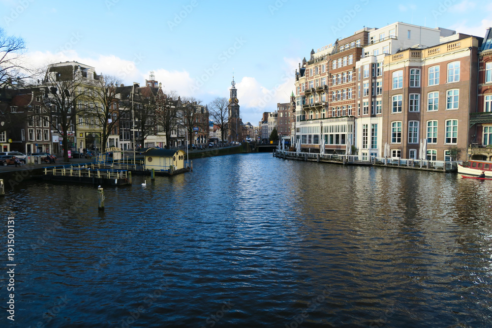Amsterdam Channel in Winter