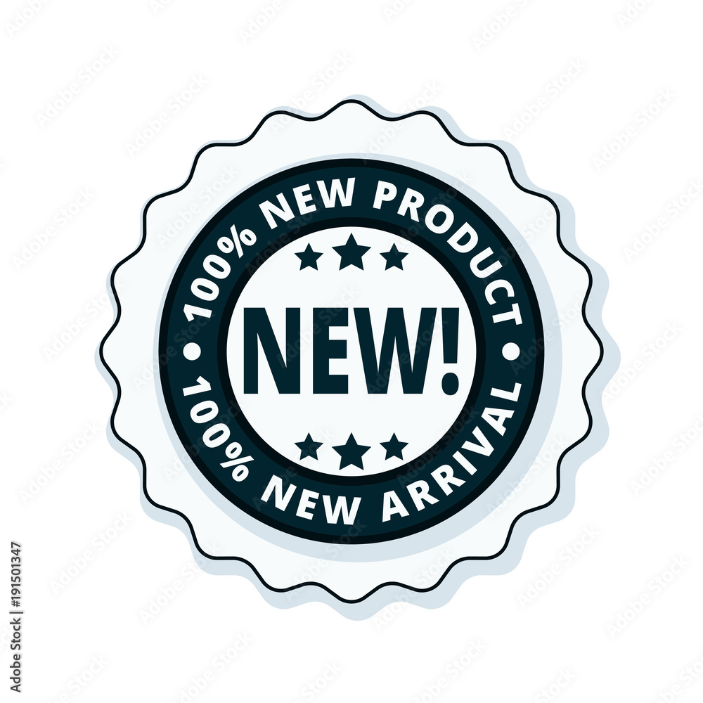 New Product New Arrival label illustration New Product New Arrival label illustration