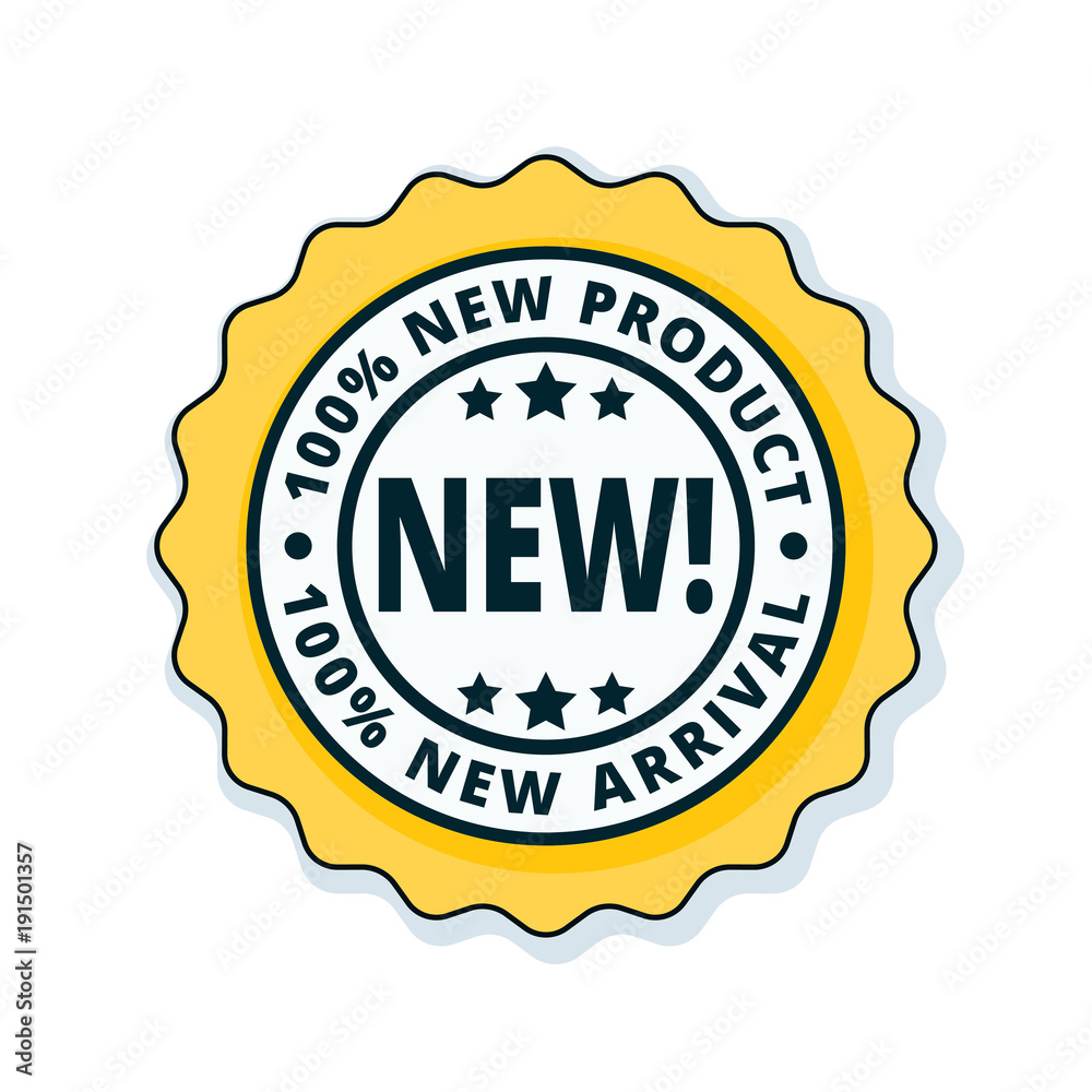 New Product New Arrival label illustration New Product New Arrival label illustration