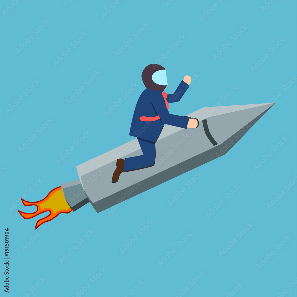 Obraz premium Aim higher or success concept