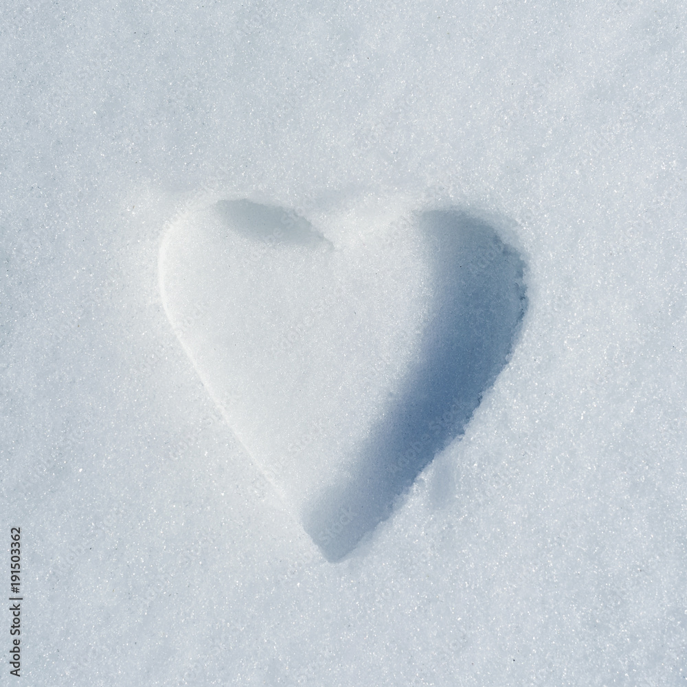 heart on the snow heart on the snow