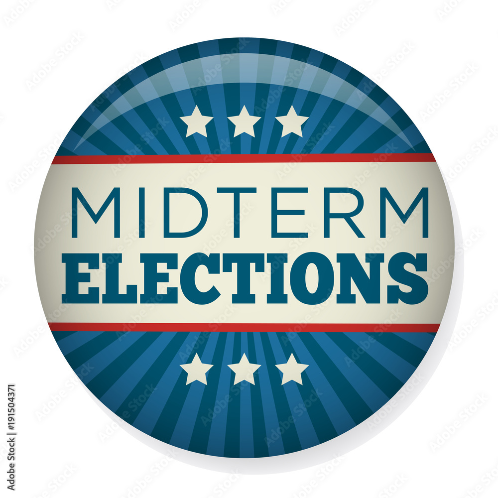 Retro Midterm Elections Vote or Election Pin Button / Badge Retro Midterm Elections Vote or Election Pin Button / Badge