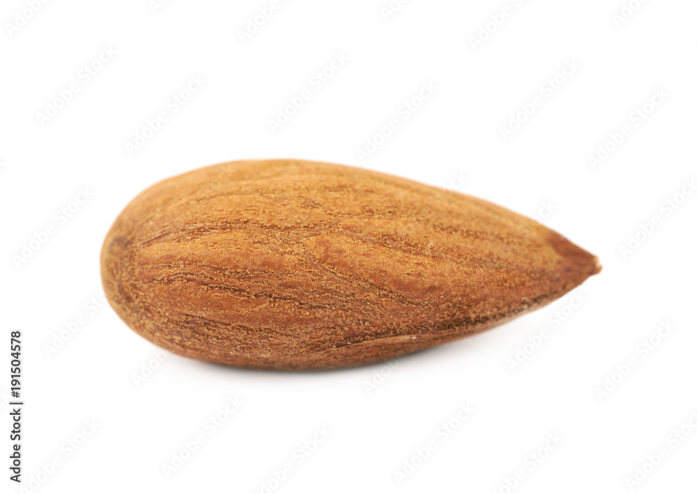 Single almond isolated Single almond isolated