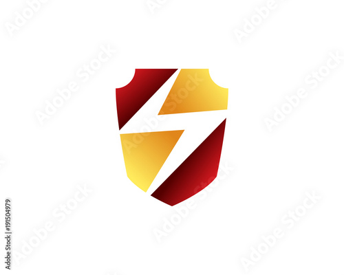 thunder shield logo Free Download thunder shield logo - GFXLoad