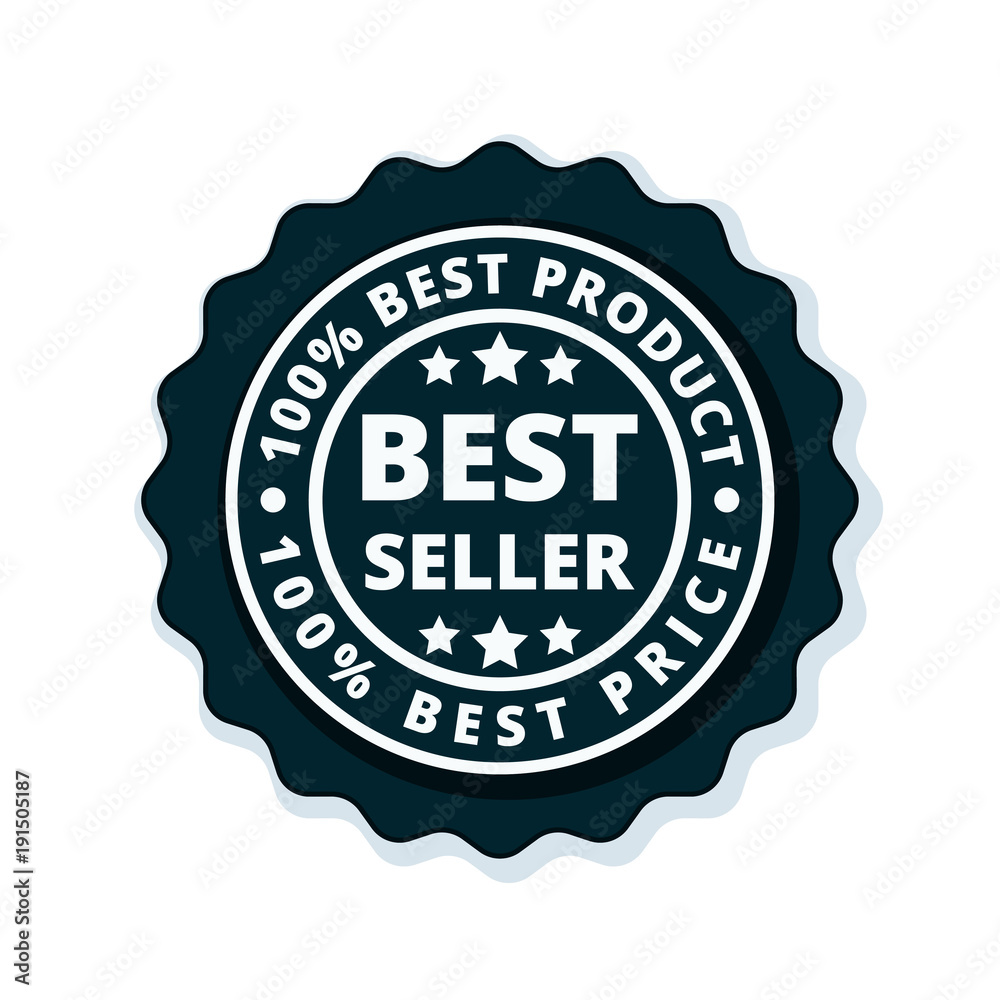 Best Seller label illustration Best Seller label illustration