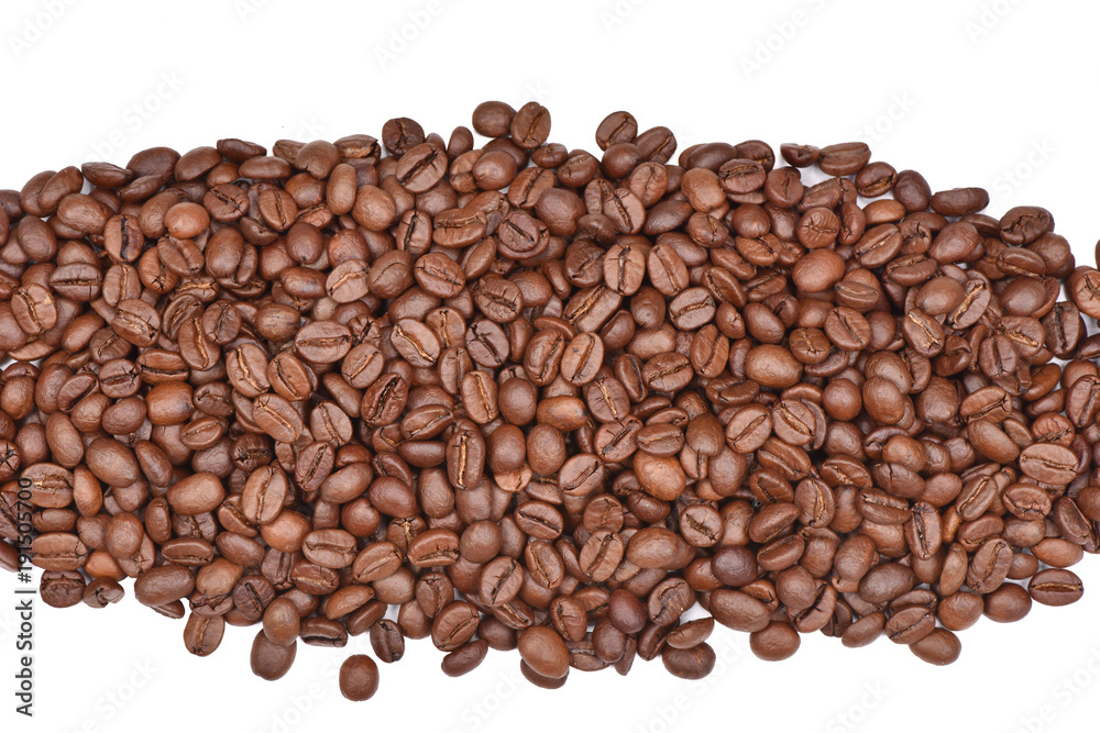 Сoffee beans isolated on white background. Сoffee beans isolated on white background.