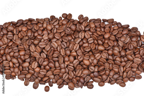 Сoffee beans isolated on white background.