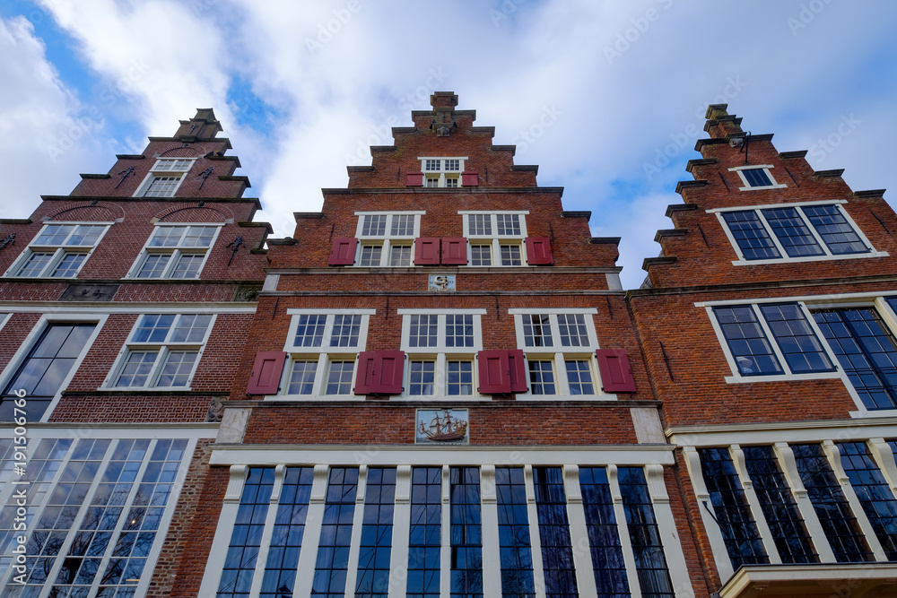 Typische Hausfassade in Hoorn/NL