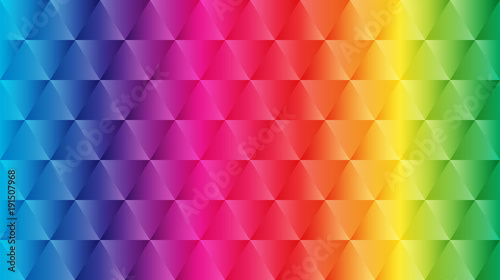 Abstract spectrum gradient triangle poly background 