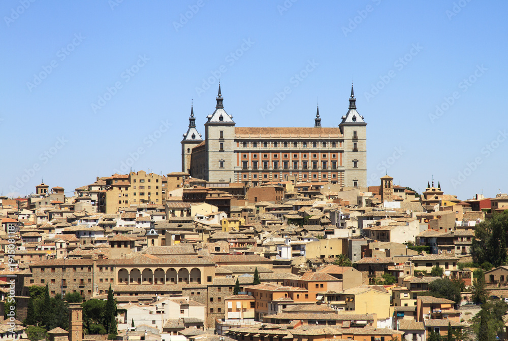 Fortress Alkazar in Toledo. Historical Spain.